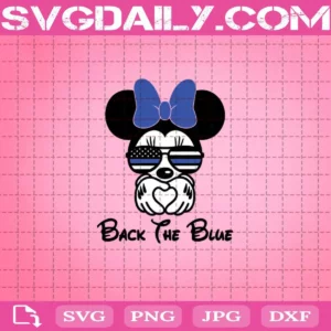 Back The Blue Mickey Svg