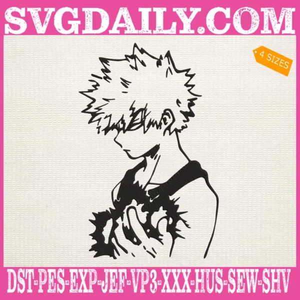 Bakugo Embroidery Design