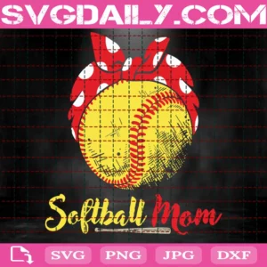 Ball Mom, Softball Cut File