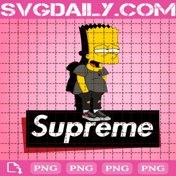 Bart Simpson Supreme Png