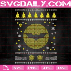 Batman Logo Christmas Svg
