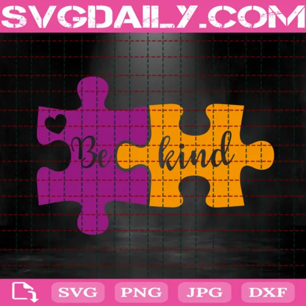 Be Kind Puzzle Svg