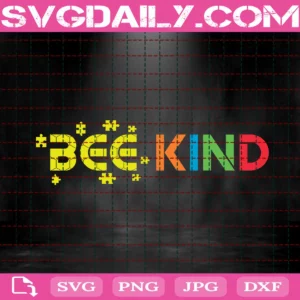 Bee Kind Puzzle Svg