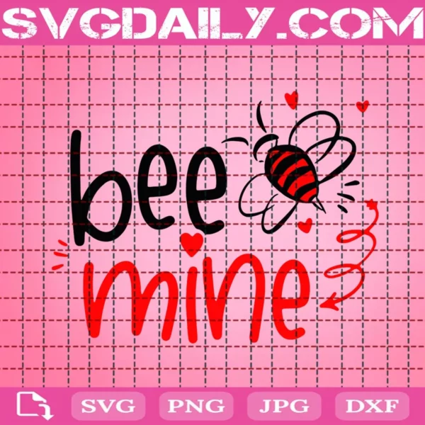 Bee Mine Svg, Valentine Svg