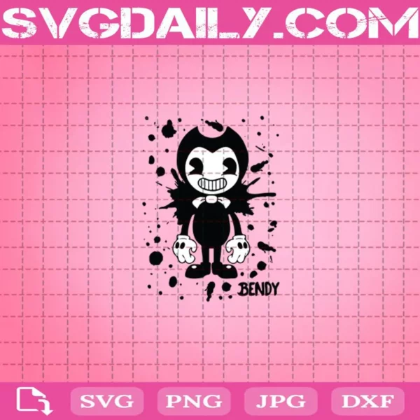 Bendy And The Ink Machine Funny Horror Game Svg