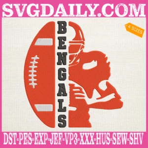 Bengals Football Embroidery Files