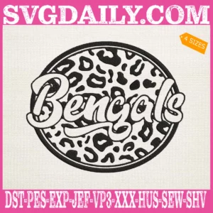 Bengals Leopard Embroidery Files