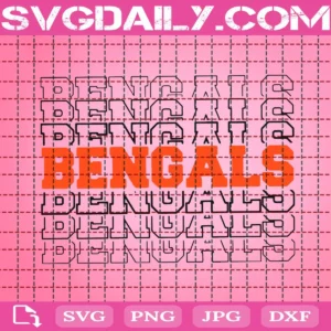 Bengals Svg, Love Bengals Svg
