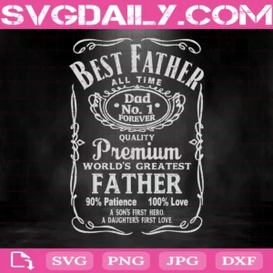 Best Father All Time Dad No 1 Forever Svg
