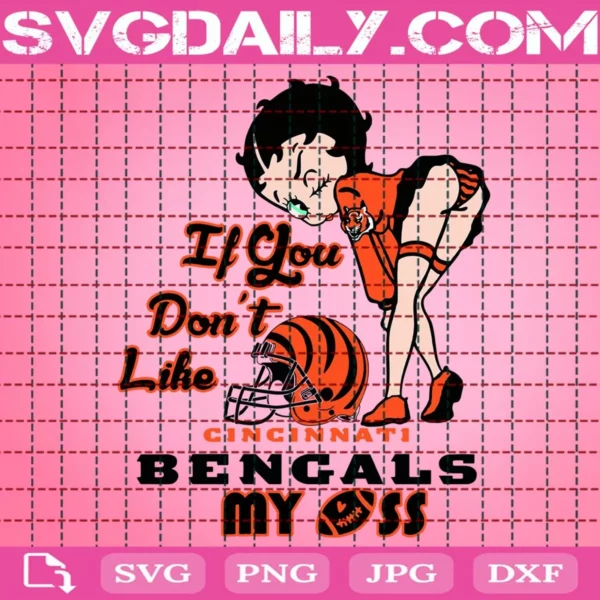 Betty Boop Cincinnati Bengals Svg