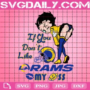 Betty Boop Los Angeles Rams Svg