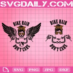 Bicycle Bike Hair Don'T Care Svg