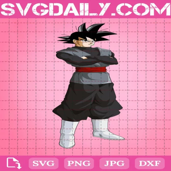 Black Goku Dragon Ball Super Svg