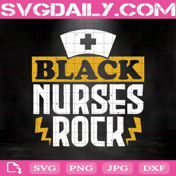Black Nurse Rock Svg