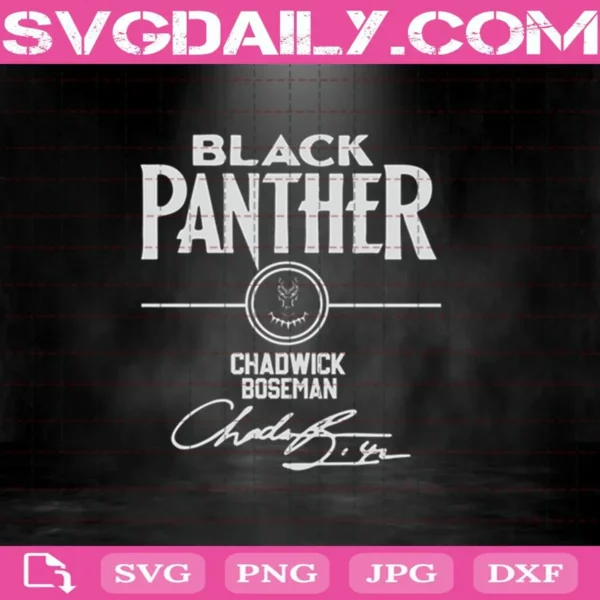 Black Panther Chadwick Boseman 1976 – 2020 Svg