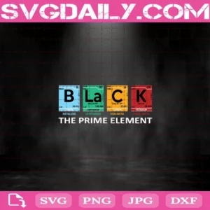 Black The Prime Element Svg