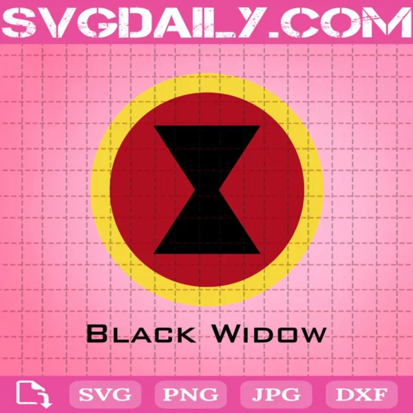 Black Widow Logo Svg