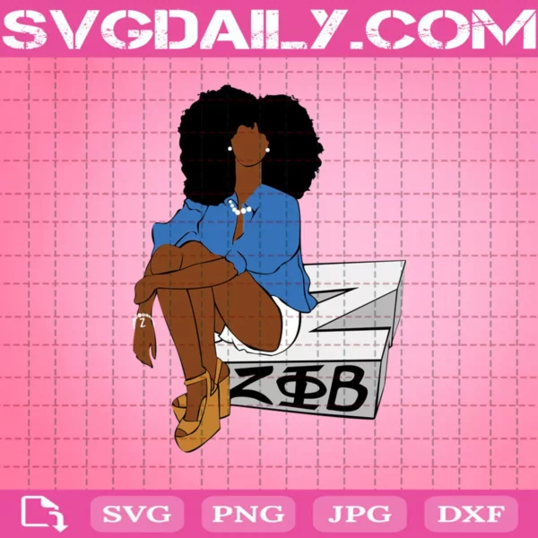 Black Woman Svg, Zeta Svg