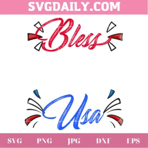 Bless The Usa Svg Invert