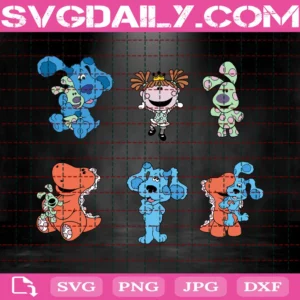 Blue Clues Layered And Set Polkadot