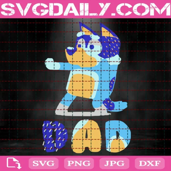 Bluey Dad Svg, Bluey Dad Life Svg