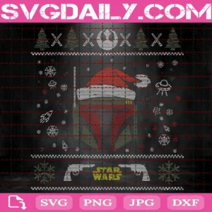 Boba Fett Xmas Svg