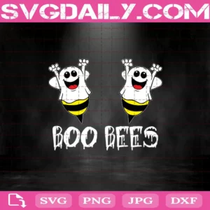 Boo Bees Svg, Halloween Svg