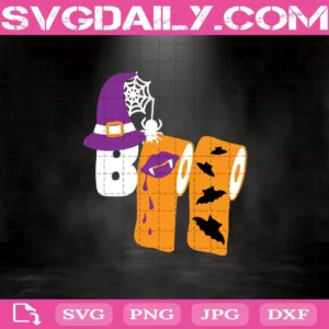 Boo Toilet Paper Quarantined Svg