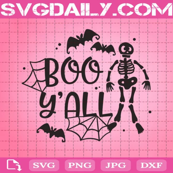 Boo Y'All Svg, Spider Svg