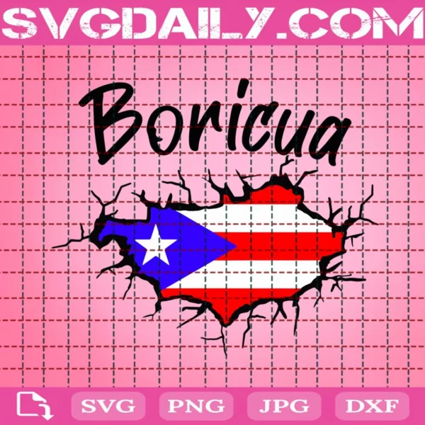 Boricua Puerto Rican Pride Svg