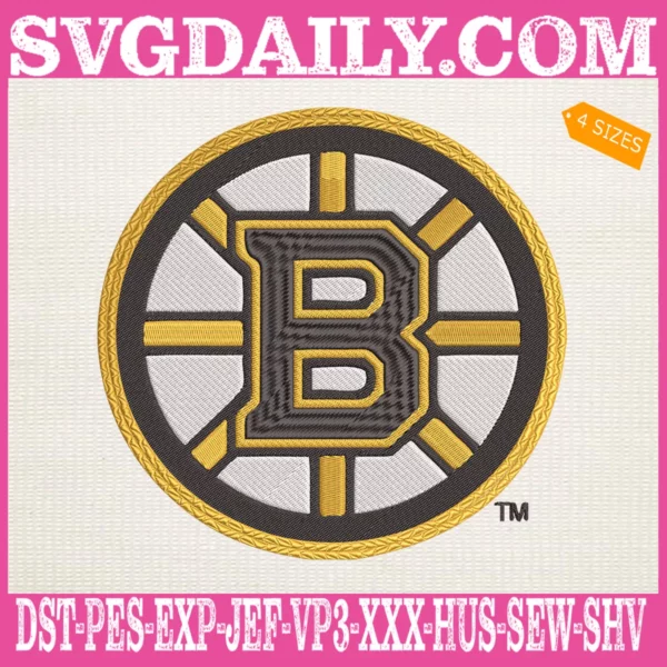 Boston Bruins Embroidery Files