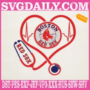 Boston Red Sox Nurse Stethoscope Embroidery Files
