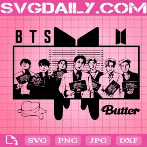 Bts Butter Svg, Band Music Svg