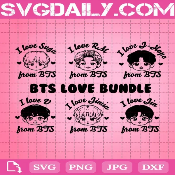 Bts Kpop Love Bundle Svg