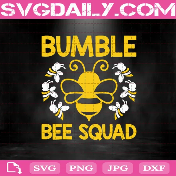 Bumble Bee Squad Svg