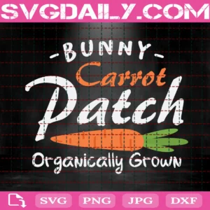 Bunny Carrot Patch Svg