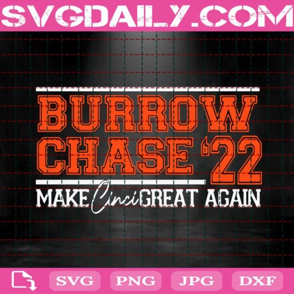 Burrow Chase 22 Svg