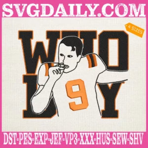 Burrow Smoking Cigar Embroidery Files