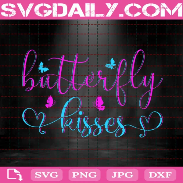 Butterfly Kisses Svg