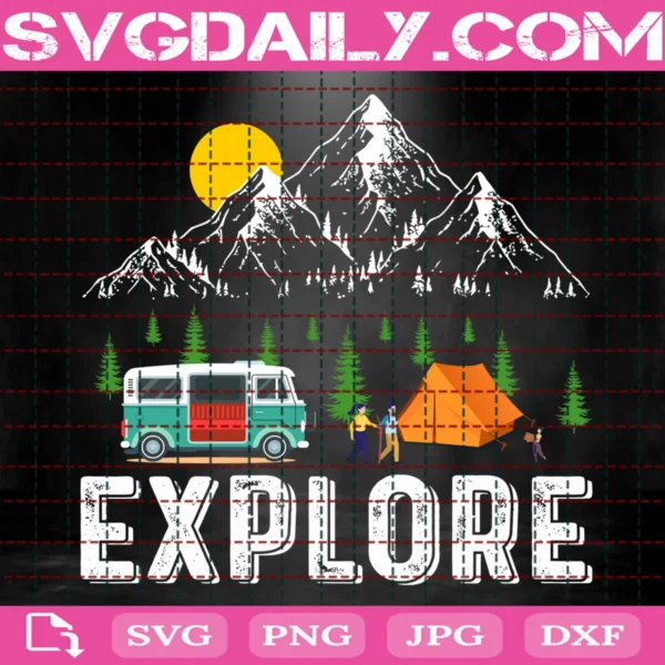 Camping Explore Svg