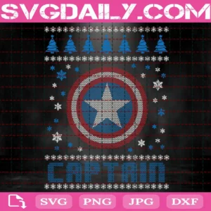 Captain America Xmas Svg
