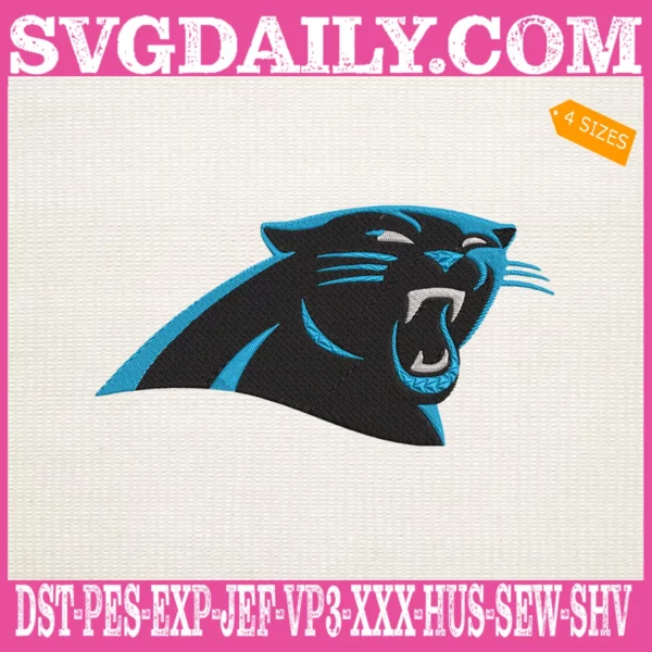 Carolina Panthers Embroidery Files