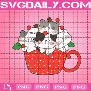 Cat Hot Chocolate Christmas Clipart
