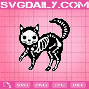 Cat Skeleton Svg