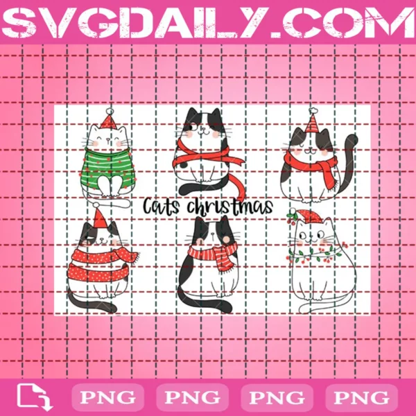 Cats Christmas Clipart