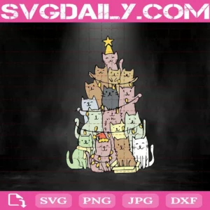 Cats Christmas Svg