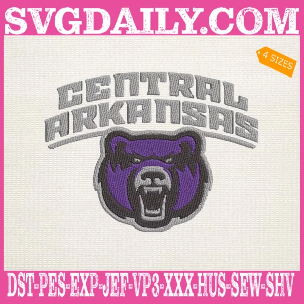 Central Arkansas Bears Embroidery Machine