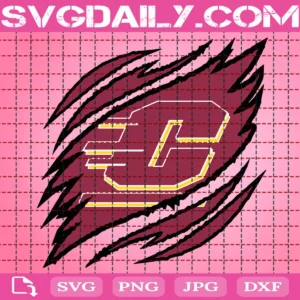 Central Michigan Chippewas Claws Svg