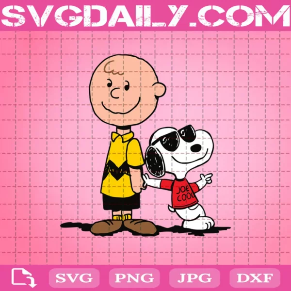 Charlie Brown And Snoopy Svg