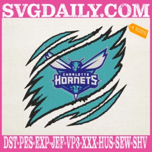 Charlotte Hornets Embroidery Design